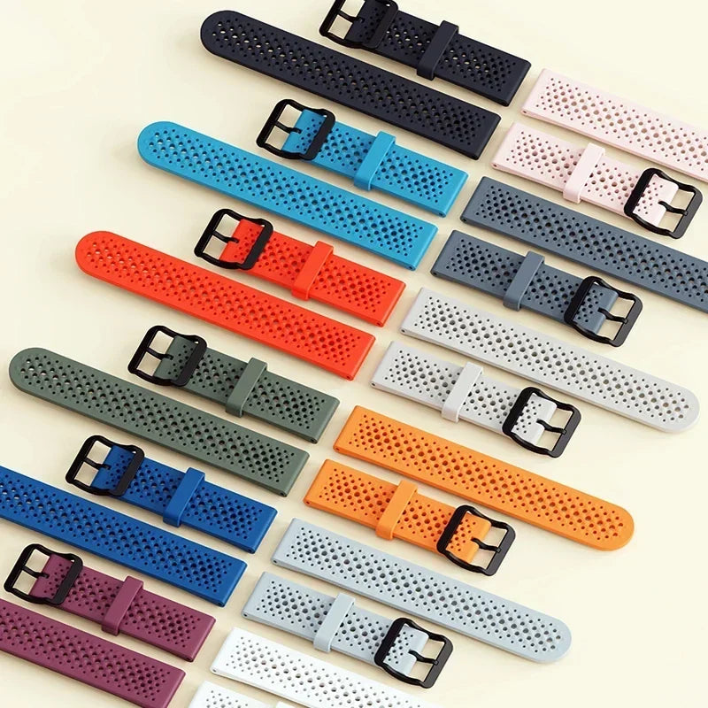 OnePlus Watch Silicone Sport Band with Air Holes, Pin Buckle