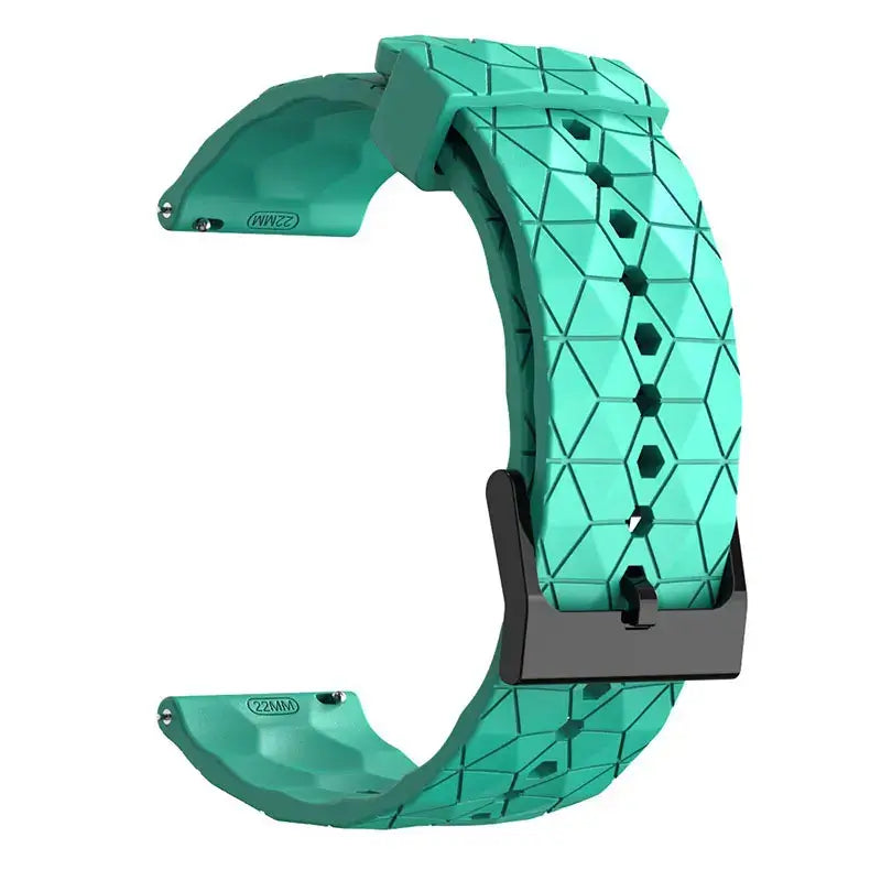 Amazfit Balance, GTR, GTS & Bip Geometric Silicone Band, Black Buckle