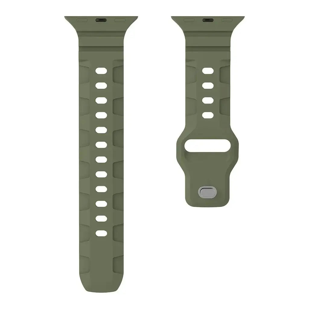 Apple Watch Ribbed Silicone Sport Band