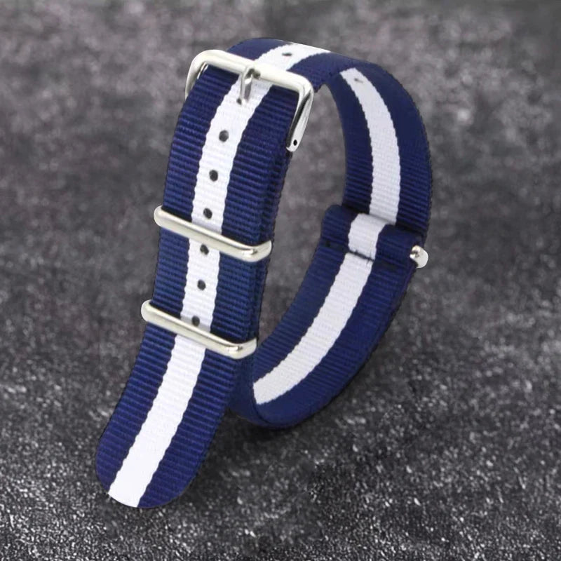 Polar Nylon Watch Strap Canvas Band, Unisex, Durable Pin Buckle Wristband