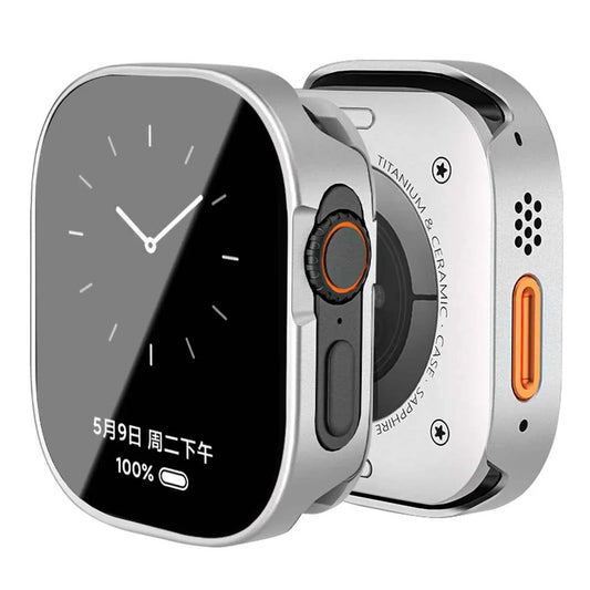 Waterproof Metal Alloy Apple Watch Case – Hard Full Cover | Series 11/10/9/8/7/6/SE & Ultra 2 | 42–49mm