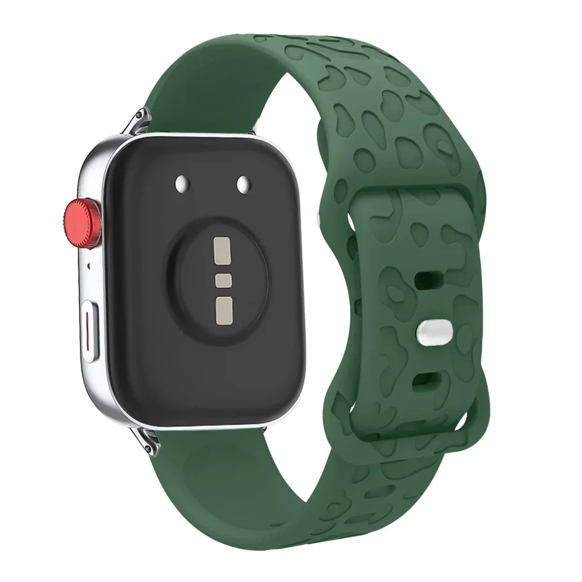 Leopard Engraved Silicone Watch Band for Huawei Watch Fit 4 / 4 Pro / Fit 3 / Fit 2