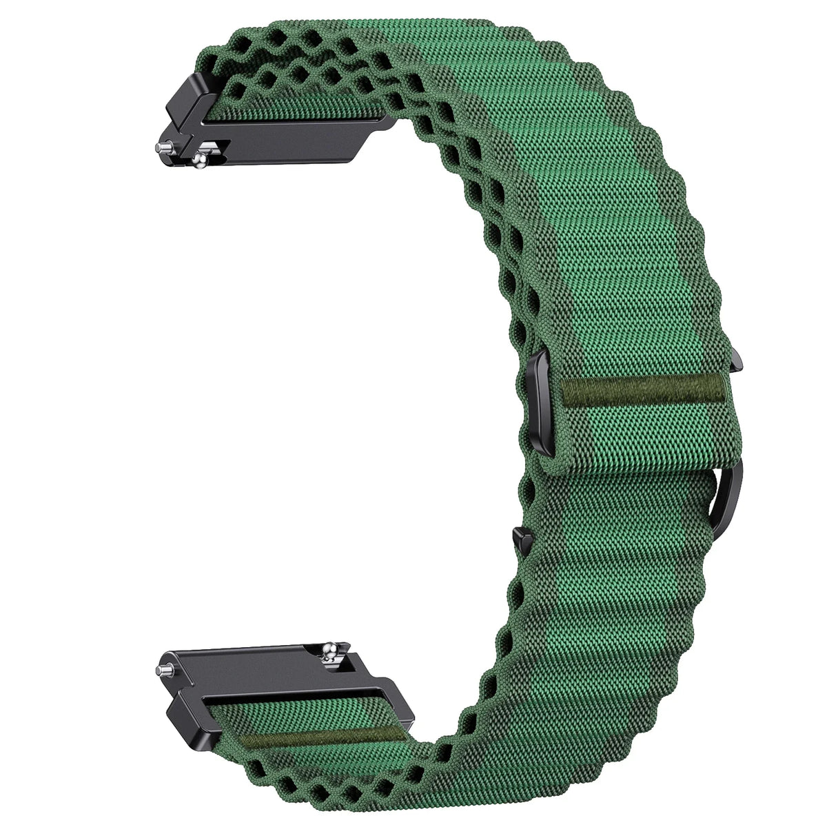 Polar Vantage, Grit X & Ignite Ribbed Nylon Loop Band, Wavy Edges