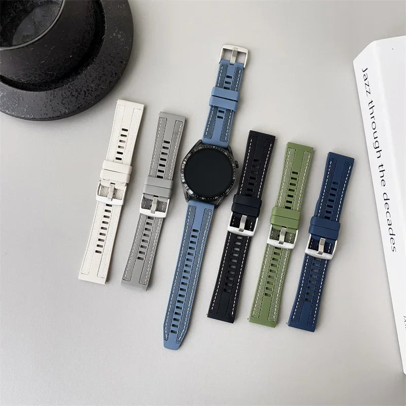 Motorola Moto Watch Silicone Band with Canvas-Look Texture