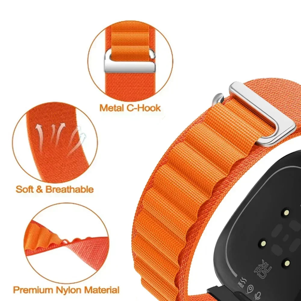Fitbit Versa 4, Versa 3, Sense 2 & Sense Alpine Loop Nylon Band