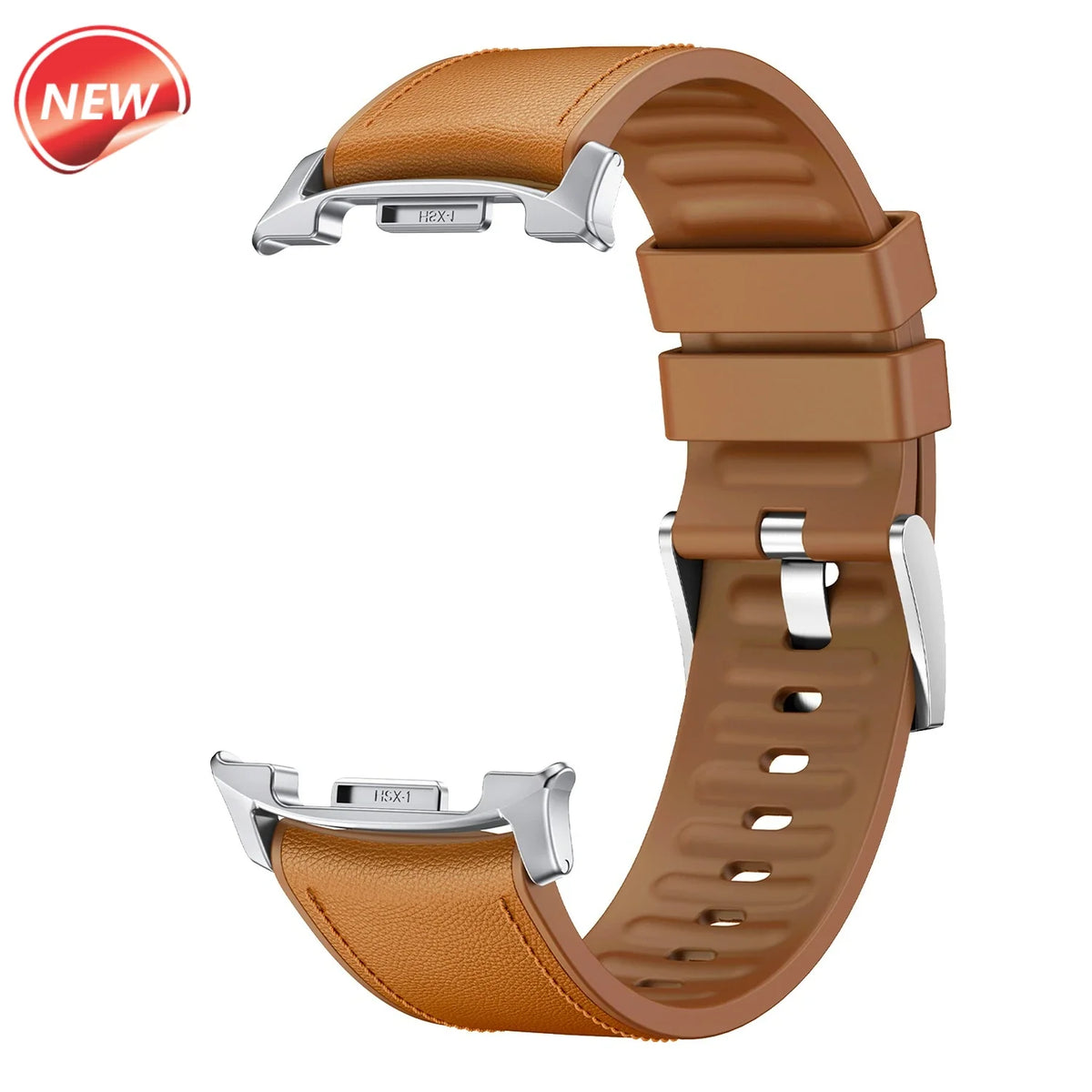 Samsung Galaxy Watch Leather Silicone Band | Watch 9 & 8 40mm 44mm / Watch 8 Classic 46mm Connector Strap