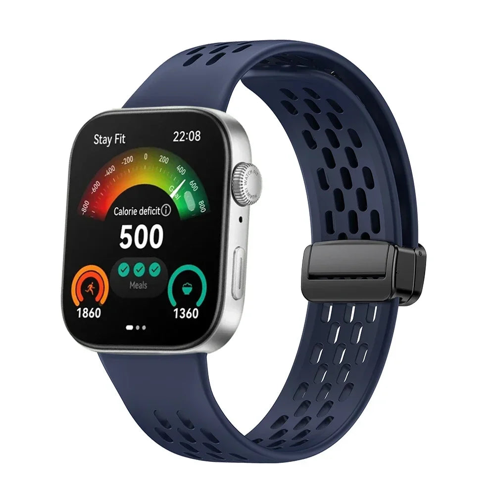 Silicone Sport Band with Magnetic Buckle for Huawei Watch Fit 3