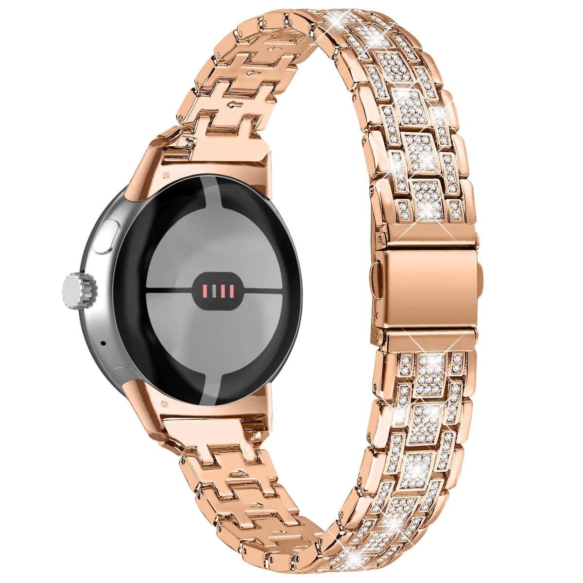 Google Pixel Watch 5, 4 & 3 41mm Crystal Link Bracelet Band