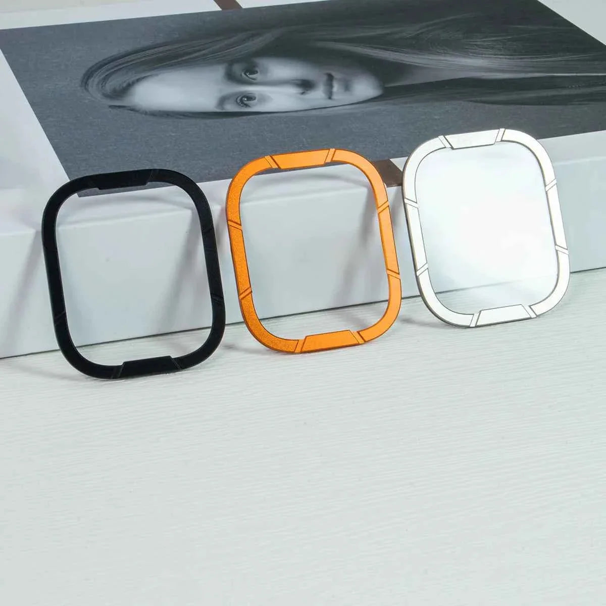 Tempered Glass + Metal Bumper Screen Protector for Apple Watch Ultra 1/2 – 49mm Anti-Scratch Cover