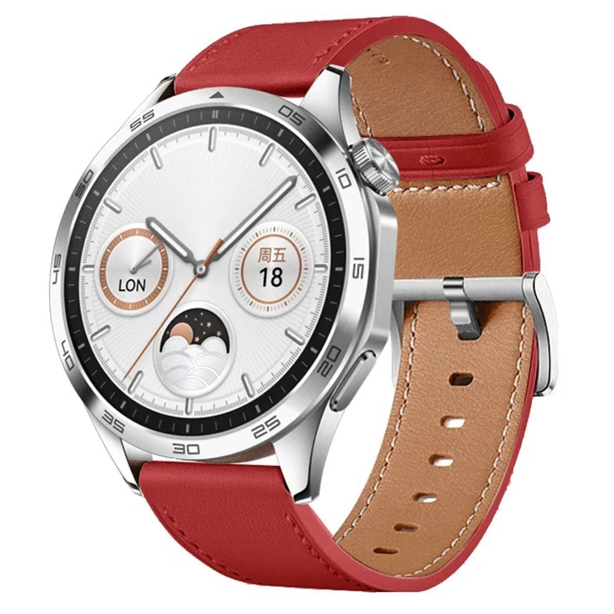 Leather Watch Strap for Huawei Watch GT3 / GT4 / 4 Pro – 20mm & 22mm