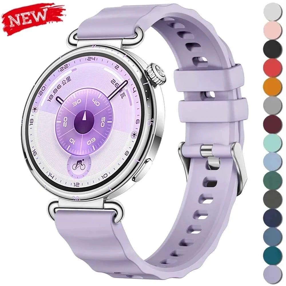 18mm Silicone Sport Band for Huawei Watch GT6 / GT5 / GT5 Pro / GT4 41mm – Quick Release Wristband