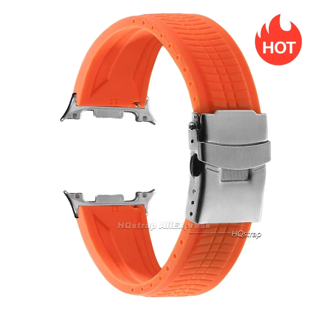 Samsung Galaxy Silicone Sport Watch Band - Watch8/Watch8 Classic/Watch9 Waterproof Buckle