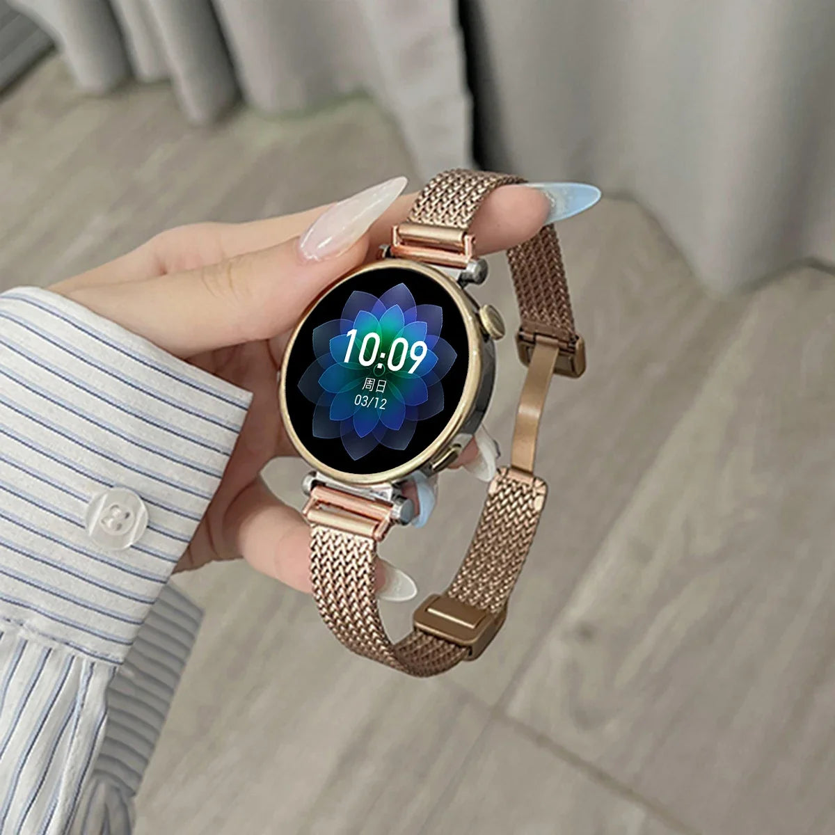 TicWatch Pro 3, E3 & GTH Slim Magnetic Metal Mesh Band