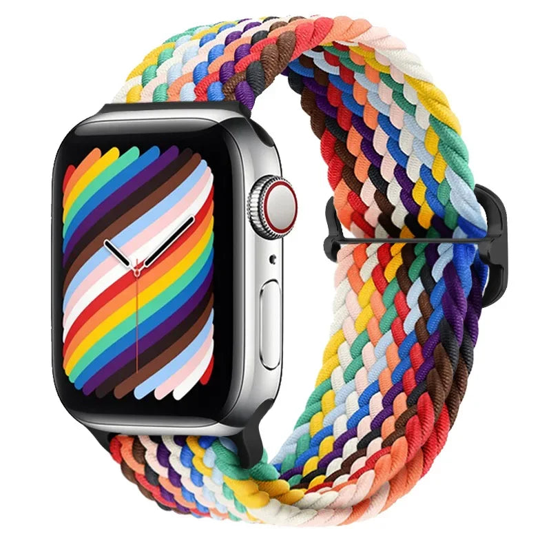 Braided Nylon Solo Loop for Apple Watch Series 1-12, SE & Ultra 1/2/3/4