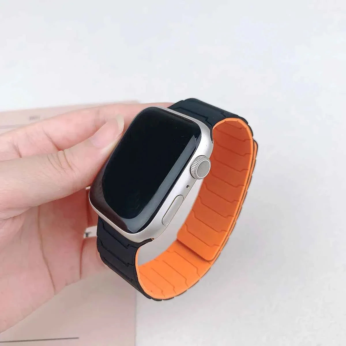 Magnetic Silicone Apple Watch Band – Sport Bracelet | Series 10/9/8/7/6/SE & Ultra | 38-49mm