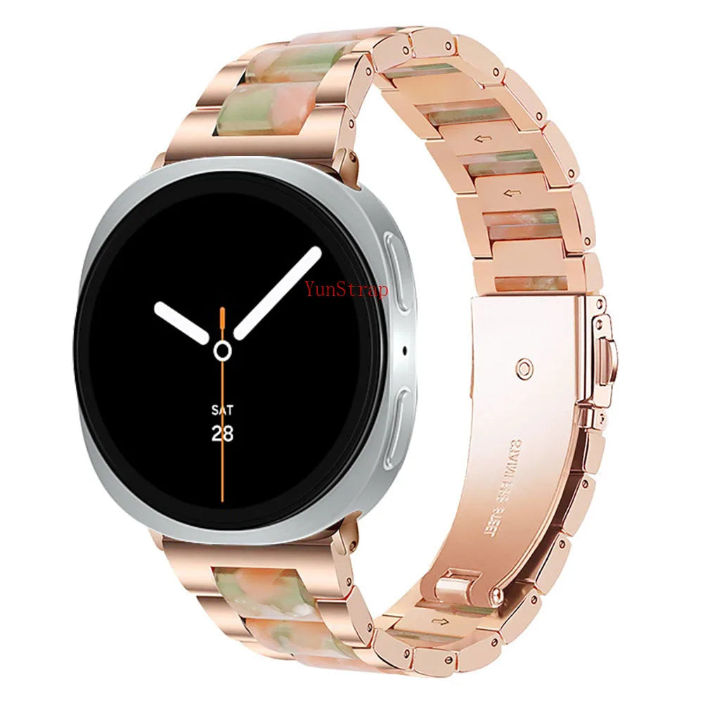 Samsung Galaxy Watch Band Metal Resin Bracelet Watch8/Watch8 Classic/Watch9 Ultra/Ultra2