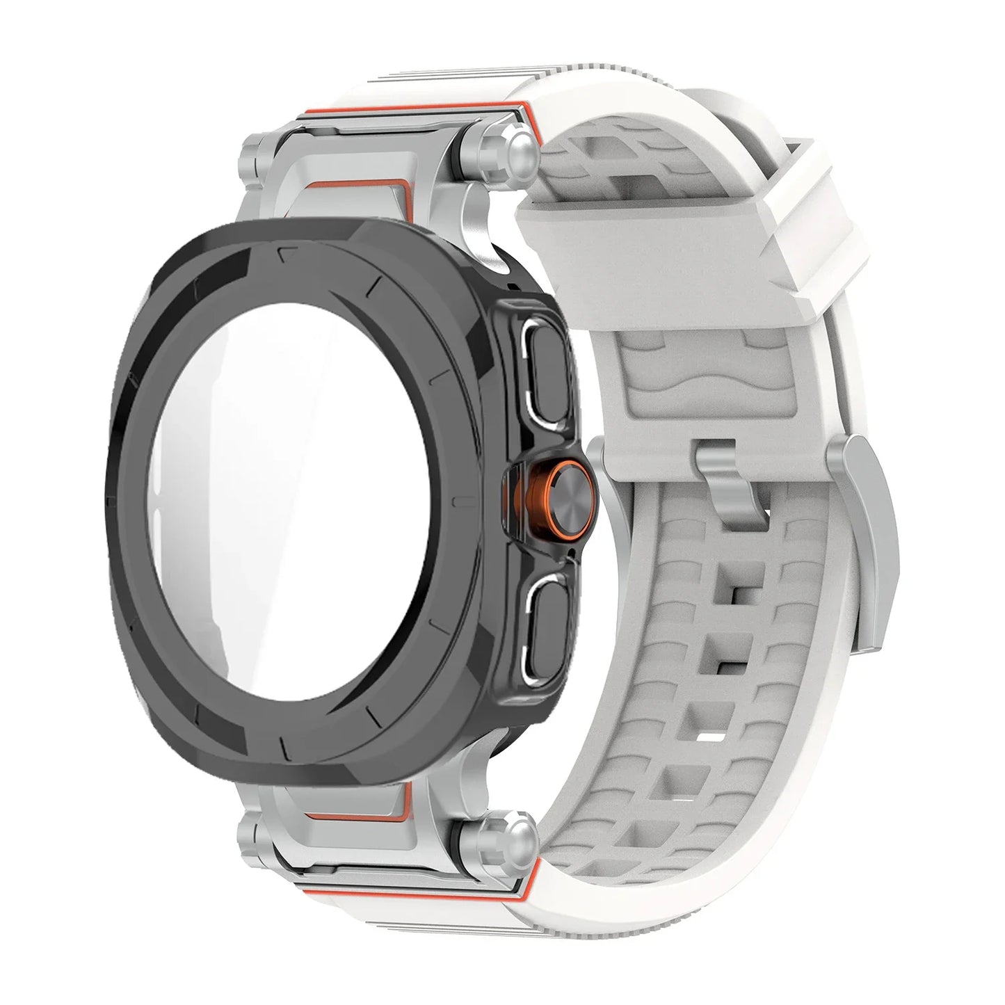 Samsung Galaxy Ultra/Ultra2 Silicone Sport Watch Band - Acrylic Case