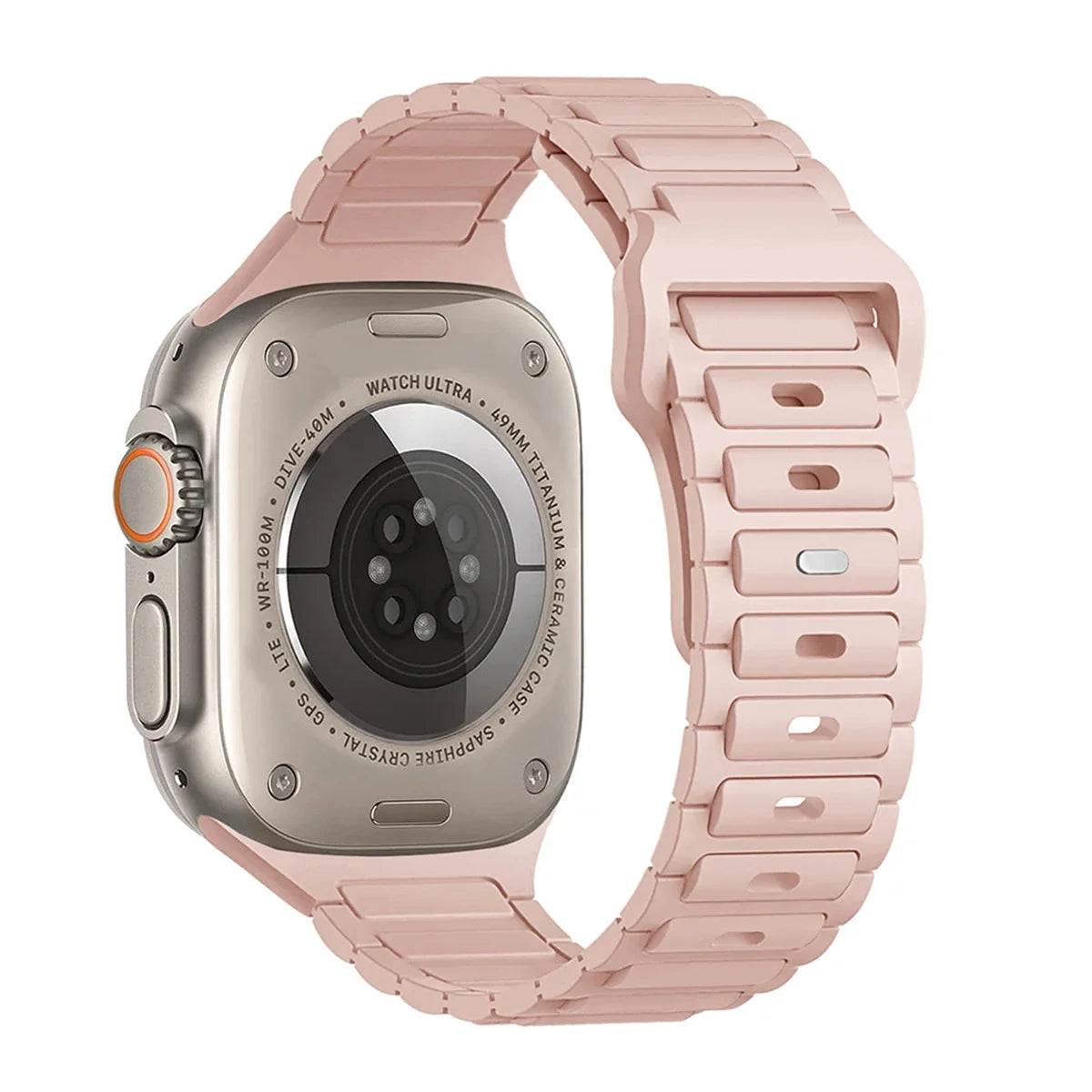 Silicone Strap for Apple Watch Ultra 3/2/1 49mm – Series 11/10/9/8/7/6/SE/5/4 46/45/44/42/41/40mm
