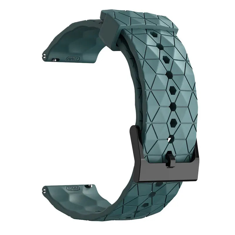 COROS Bands Silicone Sport Watch Strap Football Pattern Unisex Waterproof
