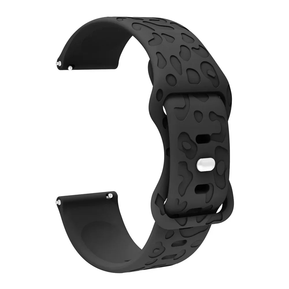 Motorola Moto Watch Leopard Print Silicone Band