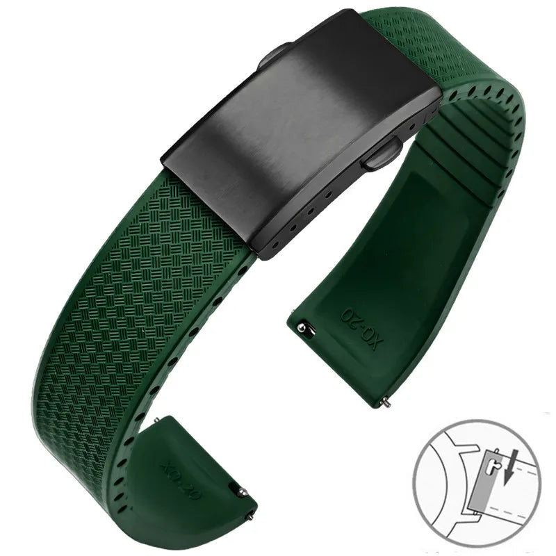 COROS PACE & APEX FKM Rubber Band with Folding Clasp