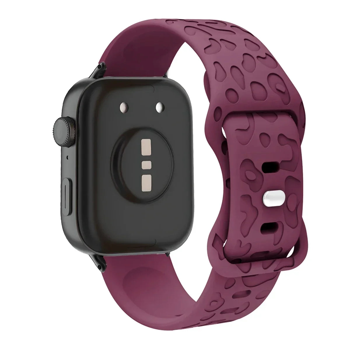 Leopard Engraved Silicone Watch Band for Huawei Watch Fit 4 / 4 Pro / Fit 3 / Fit 2