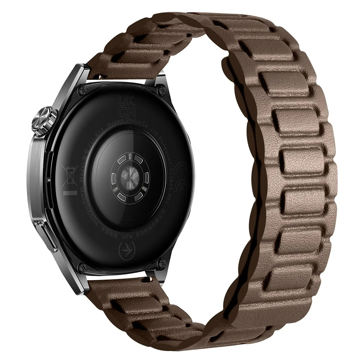 Garmin 18/20/22mm Quick Release Magnetic Leather Link Band