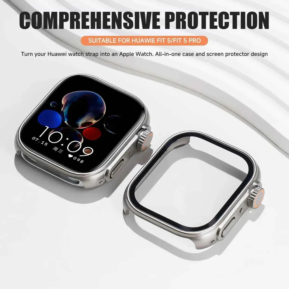 Nylon Band + Case for Huawei Watch Fit 5 / Fit 5 Pro – Woven Wristband with Ultra Cover