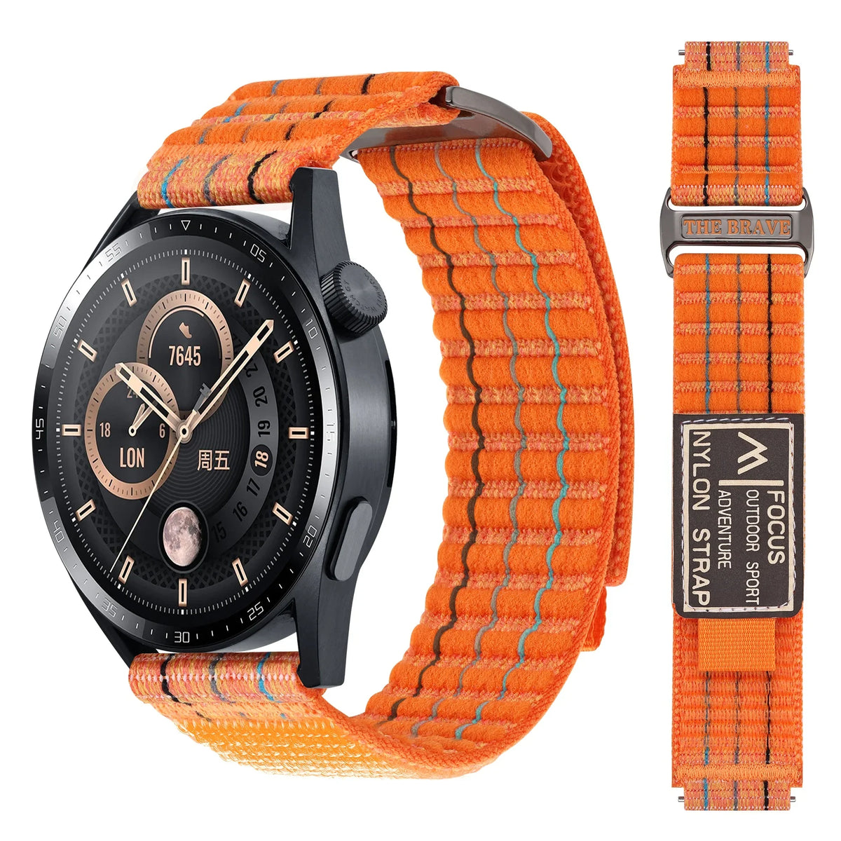 Polar Vantage, Grit X & Ignite Striped Nylon Sport Loop Band