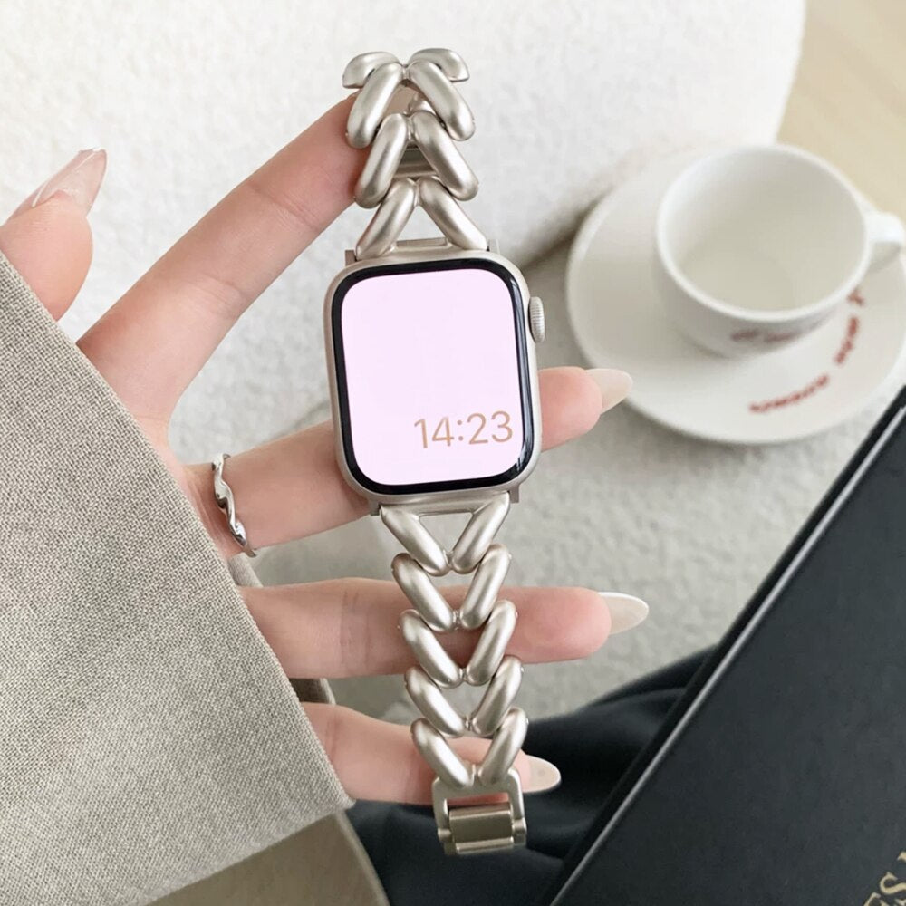 Steel Apple Watch Bracelet Strap/Band Series 11/10/9/8/7/6/5/4/ SE / Ultra 1/2/3