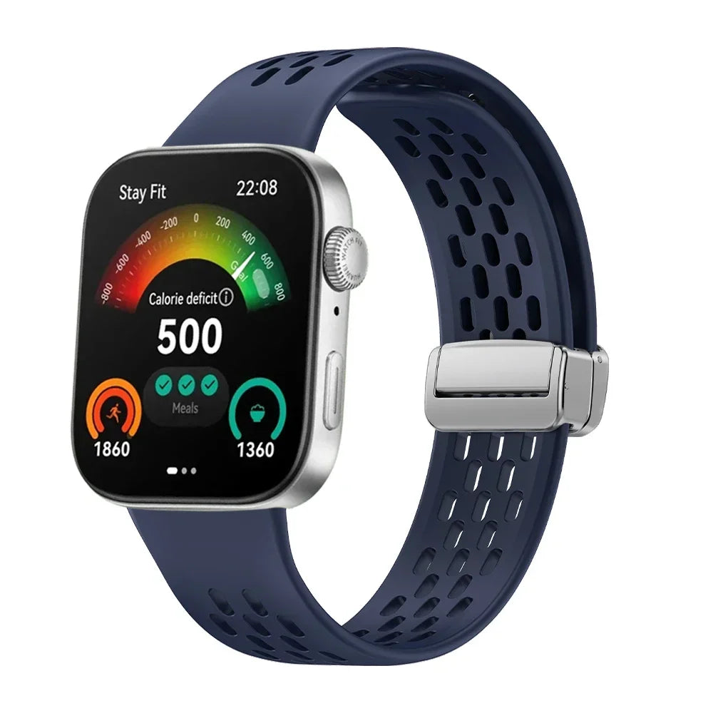 Silicone Sport Band with Magnetic Buckle for Huawei Watch Fit 3