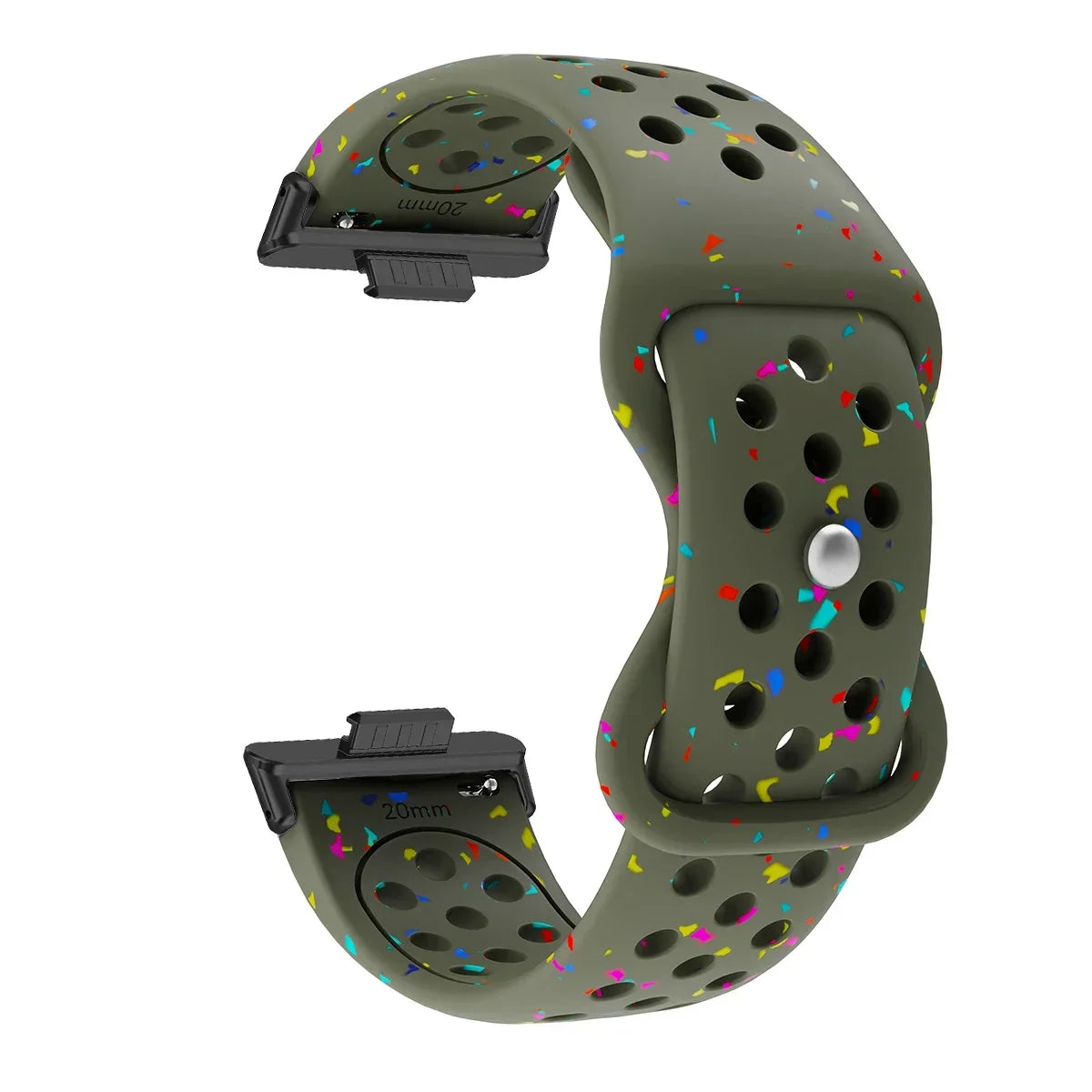 Sport Silicone Watch Band for Huawei Watch Fit 3 / Fit 2 / Fit 1 – Stamp Pattern