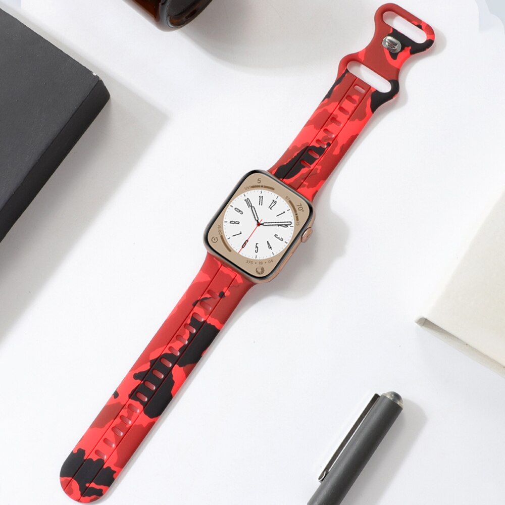 Silicone Apple Watch Ultra  Bracelet/Strap Series 11/10/9/8/7/6/5/4/ SE / Ultra 1/2/3