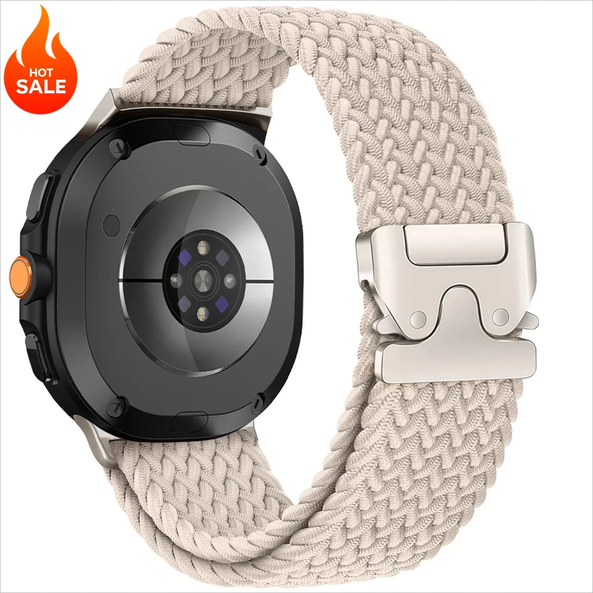 Nylon Woven Loop Band for Samsung Galaxy Watch 9 & 8 40mm 44mm & Classic 46mm | Parachute Buckle Sport Strap