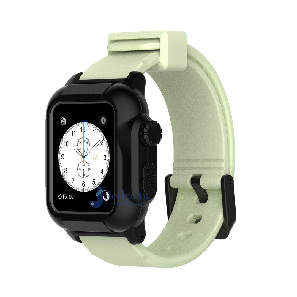 Silicone Band+Case For Apple Watch Strap - Stylish Protection