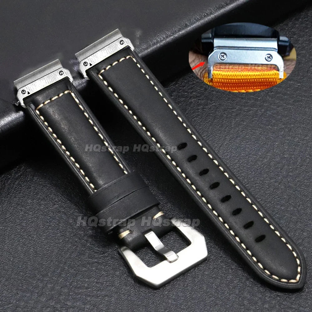Garmin QuickFit 20/22/26mm Vintage Leather Band