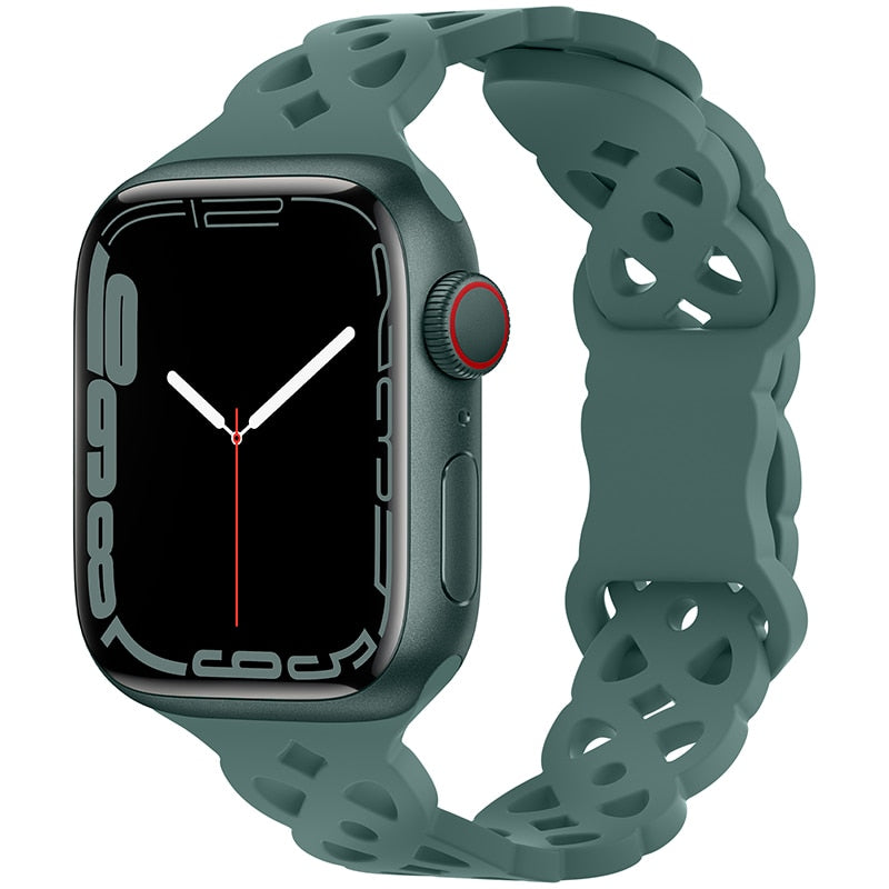 Silicone Strap Apple Watch Band Series - Stylish Comfort & Compatibility
