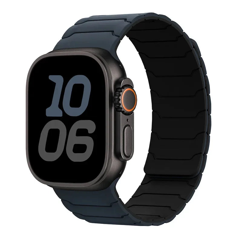 Magnetic Silicone Apple Watch Band – Sport Bracelet | Series 10/9/8/7/6/SE & Ultra | 38-49mm