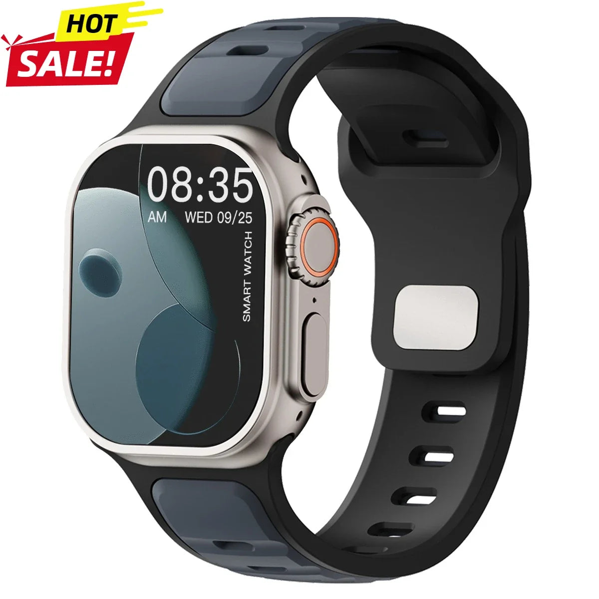 Sport Silicone Apple Watch Band – Dual-Tone | Series 11/10/9/8/7/6/SE & Ultra 1/2/3 | 44/45/46/49mm