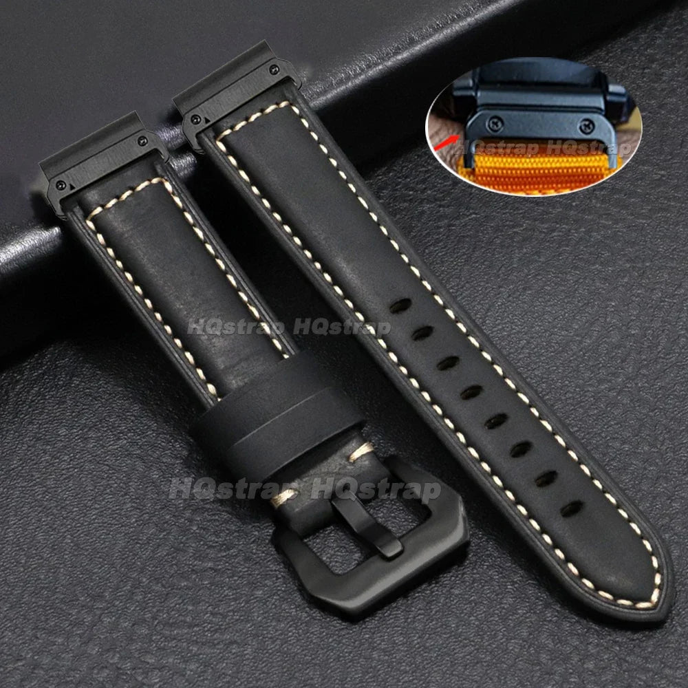 Garmin QuickFit 20/22/26mm Vintage Leather Band