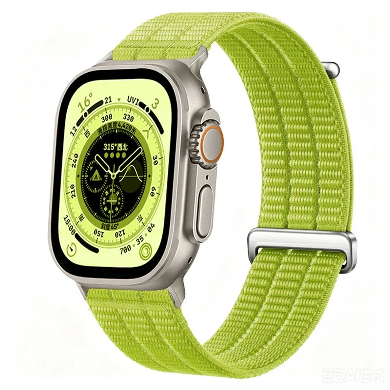 Nylon Weave Sport Band for Apple Watch Series 1-12, SE & Ultra 1/2/3/4
