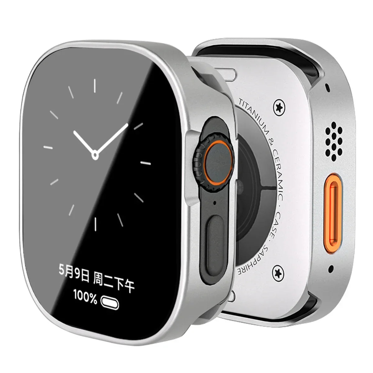 Waterproof Metal Alloy Apple Watch Case – Hard Full Cover | Series 11/10/9/8/7/6/SE & Ultra 2 | 42–49mm