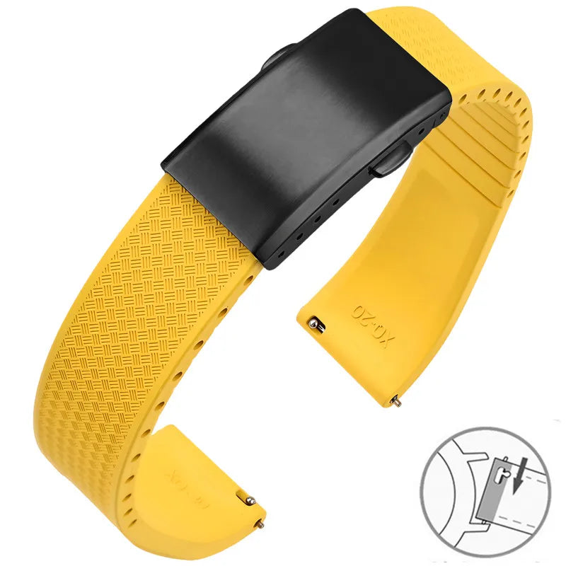 COROS PACE & APEX FKM Rubber Band with Folding Clasp