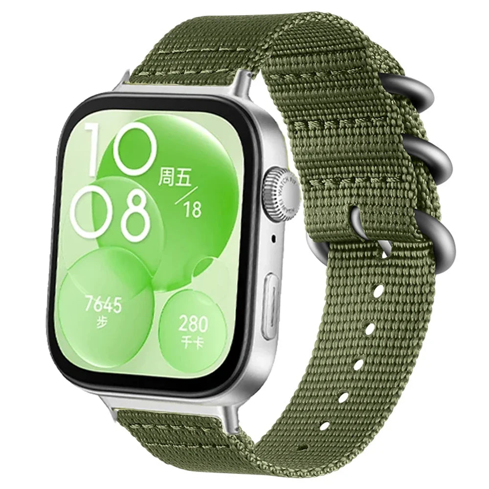 Nylon Fabric Sport Band for Huawei Watch Fit 3 / Fit 2 / Fit 1