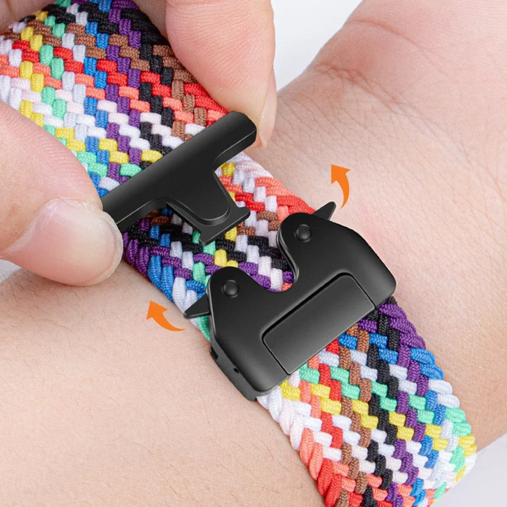 Motorola Moto Watch Braided Nylon Band with Clip Clasp