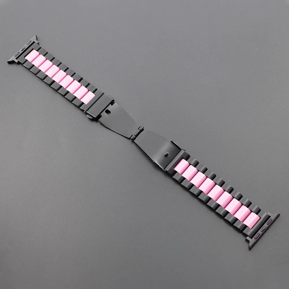 Stainless Steel Strap for Apple Watch Ultra 3/2/1 49mm – Series 11/10/9/8/7/6/SE/5/4/3 46/45/44/42/41/40/38mm