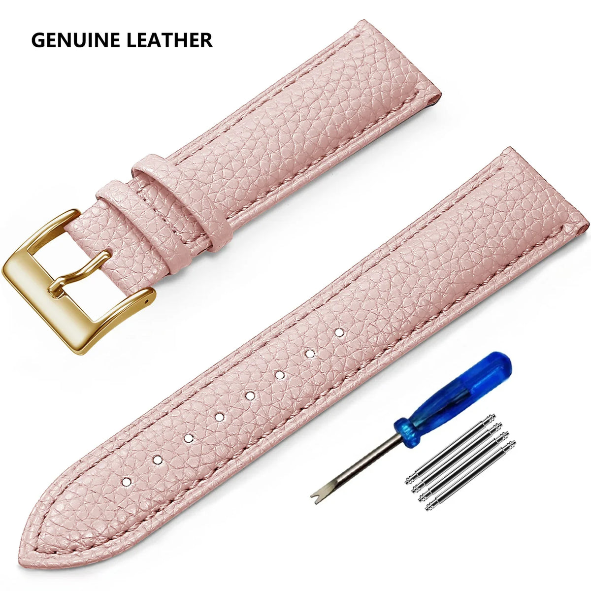 Huawei Watch & Watch GT Grained Leather Band, Spring Bars & Tool