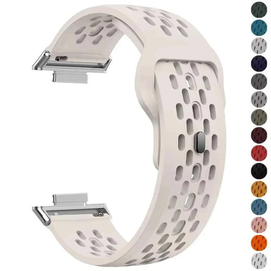 Silicone Band + TPU Case for Huawei Watch Fit 3 – Breathable Strap with Screen Protector