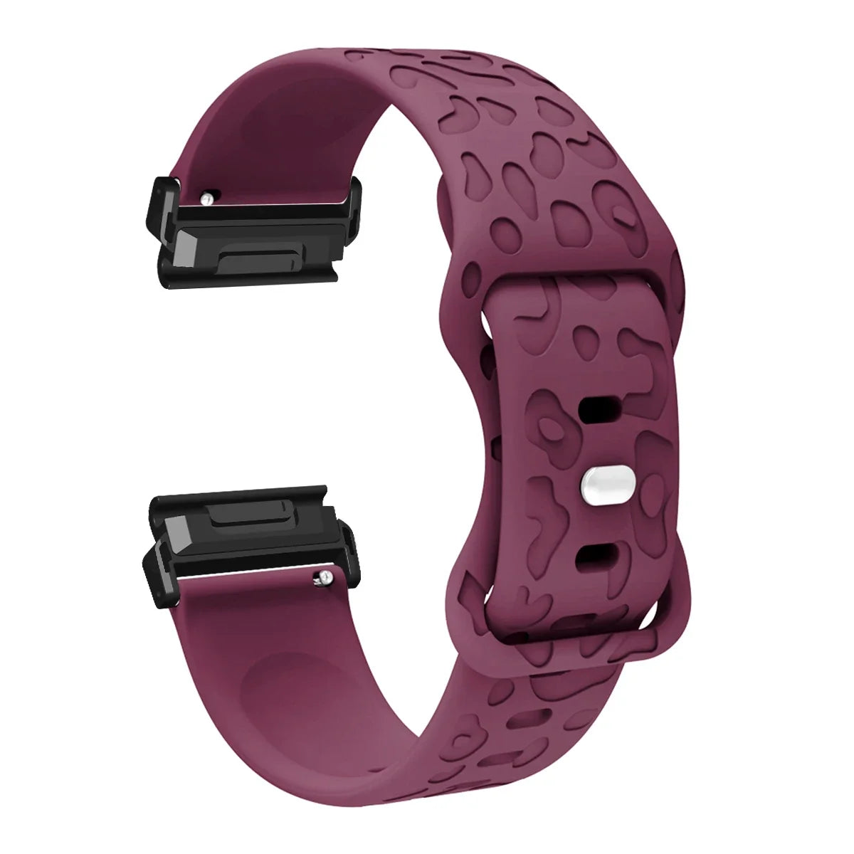 Garmin QuickFit 22/26mm Embossed Silicone Band with Tuck Closure
