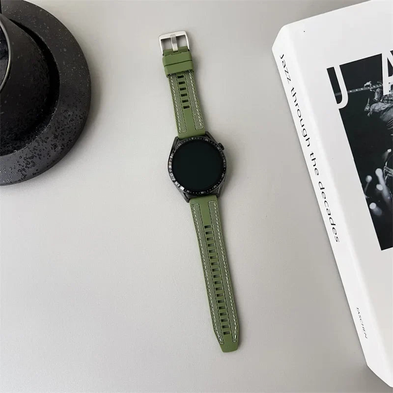 Motorola Moto Watch Silicone Band with Canvas-Look Texture